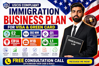 write e2 eb2 niw o1 eb1a h1b l1 immigration business plan visa uscis green card