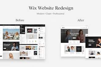 modern wix website redesign service