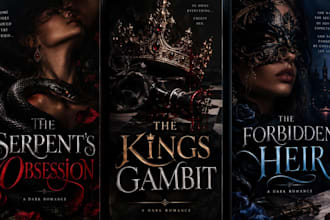 fantasy book cover, dark romance, book cover design, ebook cover, kdp book cover