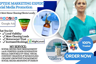 be your peptide clinic social media manager med spa marketing expert peptide ads