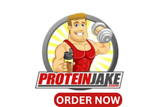 design protein shake logo in 1 day