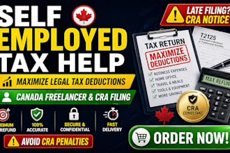 file self employed canada tax return and maximize legal tax deductions