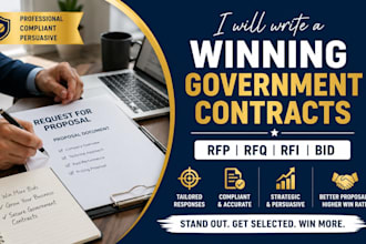 write a winning government contracts bid proposal rfp rfq rfi solicitation
