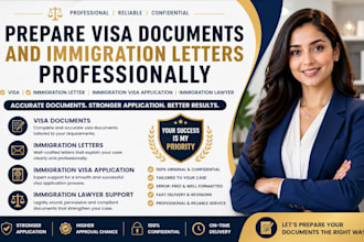 prepare visa documents and immigration letters professionally