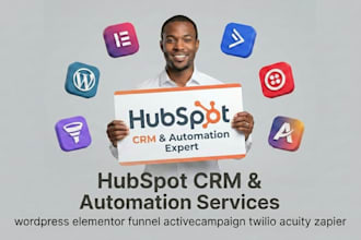 build wordpress elementor funnel hubspot activecampaign twilio acuity zapier