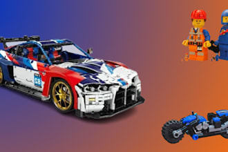 make a high quality 3d lego car, ship,house, minifigure, bike, xml partlist
