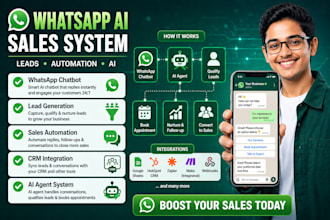 build whatsapp chatbot for lead generation, whatsapp sales automation ai chatbot