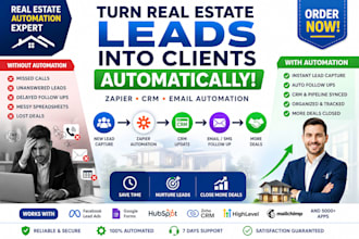 automate your real estate leads using zapier CRM email follow ups with workflow
