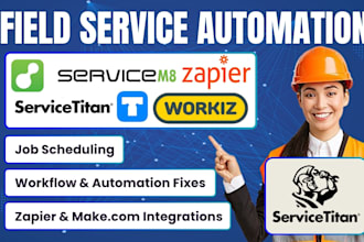 fix setup workiz servicem8 servicetitan tradify zoho fsm field CRM automation