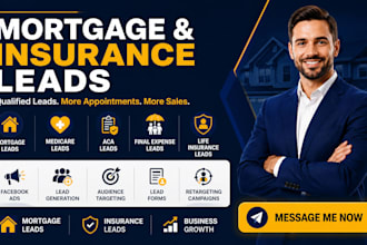 generate mortgage refinance medicare aca final expense life insurance leads