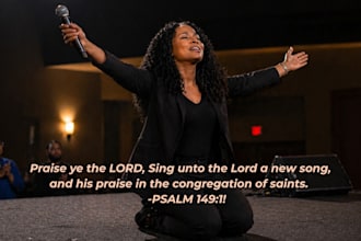 be female led worship christian gospel singer, ministry project