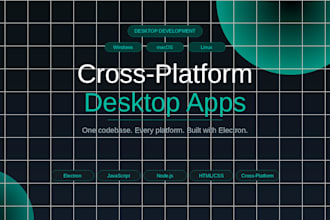 build a cross platform desktop app for windows, mac, and linux using electron