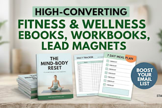 create high converting fitness and wellness ebooks, workbooks and lead magnets