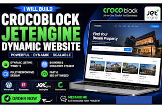 build crocoblock jet engine dynamic website by jet engine crocoblock