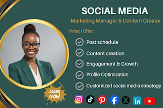 be social media marketing manager content creator instagram virtual assistant