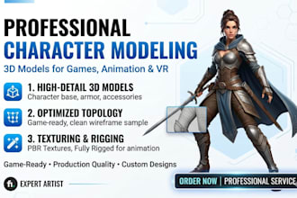 create 3d character modeling