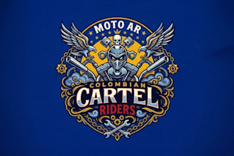 do unique cartel riders logo with unlimited revisions