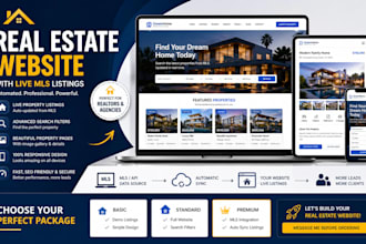 build luxury real estate website with idx, mls property listing