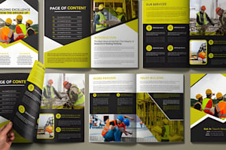 design company profile annual report employee handbook booklet business brochure