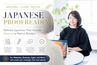 fix and refine ai translated japanese into natural native writing