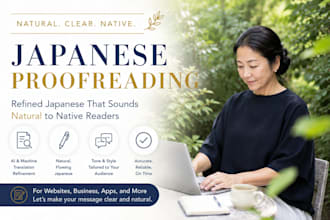 fix and refine ai translated japanese into natural native writing