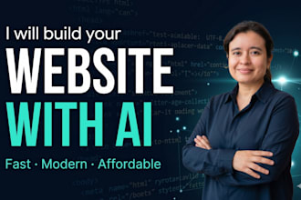 build a modern website or web app using HTML CSS javascript and ai