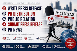 write press release pr distribution public relation submit press release pr news