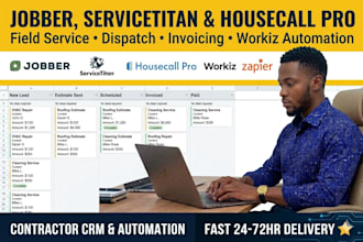 setup jobber servicetitan contractor crm housecall pro workiz automation
