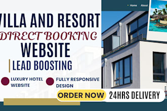build wordpress hotel or villa booking website, skip tracing for real estate