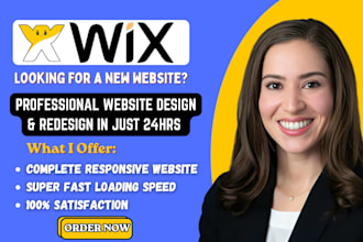 design wix website fix wix website bugs, redesign responsive wix website