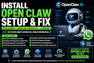 install open claw setup open claw ai openclaw whatsapp open claw fix clawd bot