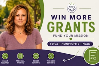 charity grant proposal writing, 501c3 donor funding ngo nonprofit grant writing