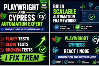 build playwright or cypress automation framework
