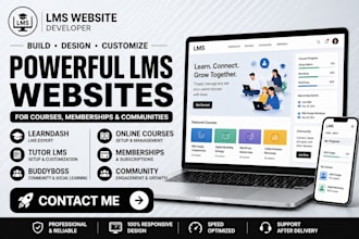 build a high converting lms website with learndash, buddyboss or tutor lms