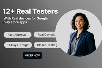 provide closed testing 12 testers 20 testers mobile app testing 12 testers