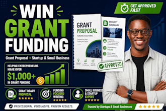 write business grant proposal for small business funding and startup grant