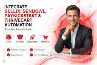 integrate sellix sendowl thrivecart paykickstart payment automation