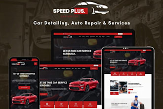 design car detailing, auto repair, car repair, mechanic, car towing website
