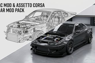 create ac mod, assetto corsa car mod and custom vehicle mod pack