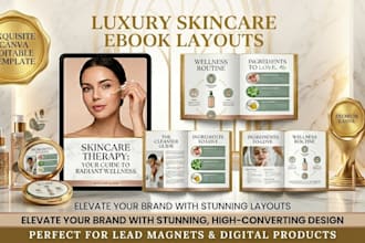 design skincare therapy ebook canva beauty wellness guide pdf layout