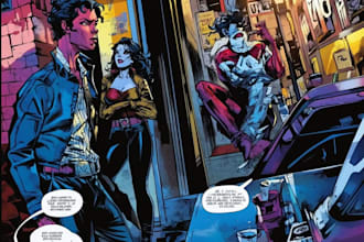 draw a high quality digital art, comic page, and comic book