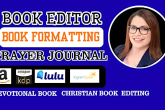 format and edit your prayer journal, devotional book, with professional layout