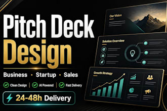 design an ai powered pitch deck for your startup or business