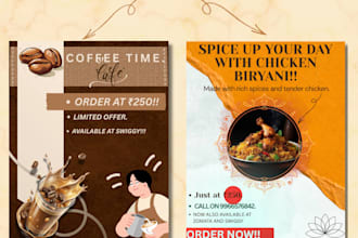 design modern food social media posts