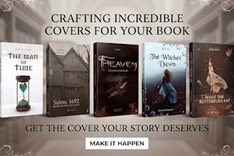 create a professional book cover