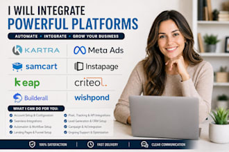 integrate kartra meta ads samcart instapage keap criteo builderall wishpond