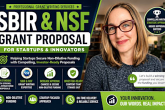 write sbir grant proposal for startup funding