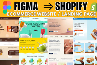 design shopify landing page website figma to shopify store in pagefly gempages