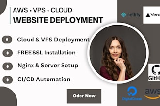 deploy website to vps, AWS, or digitalocean with nginx and SSL setup
