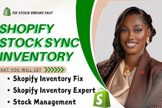 sync shopify inventory manage stock updates and fix stock